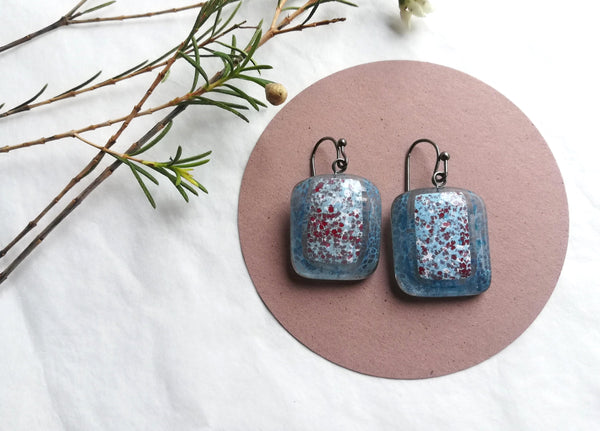 Stikla auskari - Ziemeļniece - NAU1