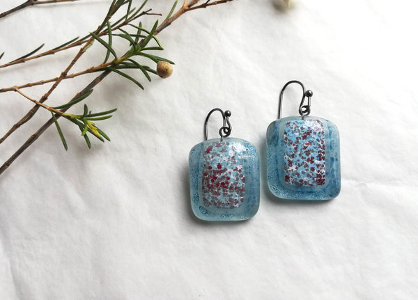 Stikla auskari - Ziemeļniece - NAU1