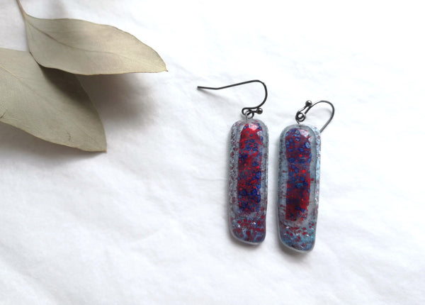 Stikla auskari - Ziemeļniece - NAU2