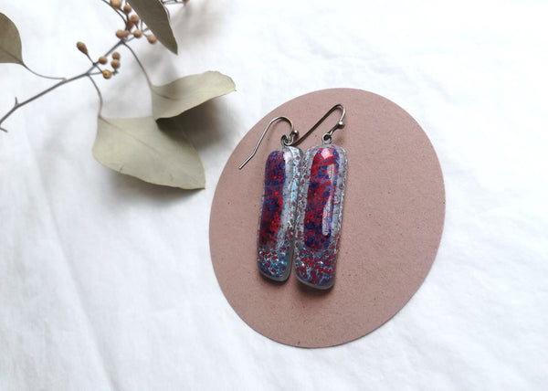 Stikla auskari - Ziemeļniece - NAU2