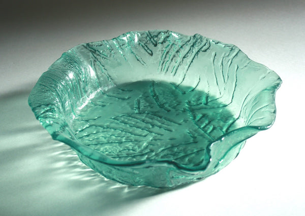 Glass Bowl with Ruffle Edges