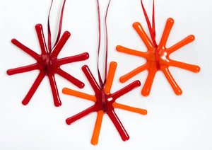 Red and Orange Glass Star