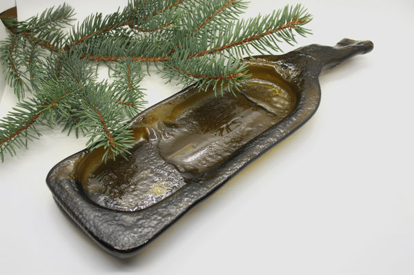 Bottleware - Olive Green - one shallow section